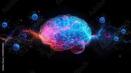 Wallpaper Mural Abstract glowing sphere in space background Torontodigital.ca