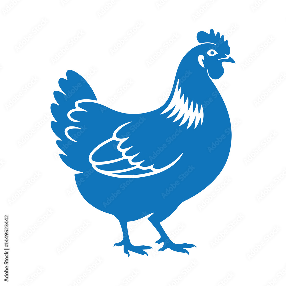 Cock and chicken silhouette vector illustration eps 10 Cock and chicken silhouette vector illustration eps 10