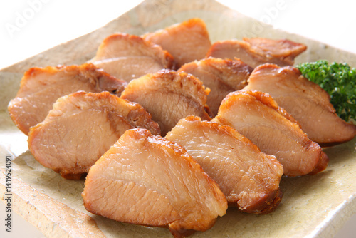 スライスした焼豚