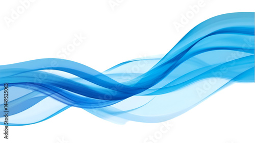 Wallpaper Mural Abstract Blue Waves Flowing Design Background Torontodigital.ca