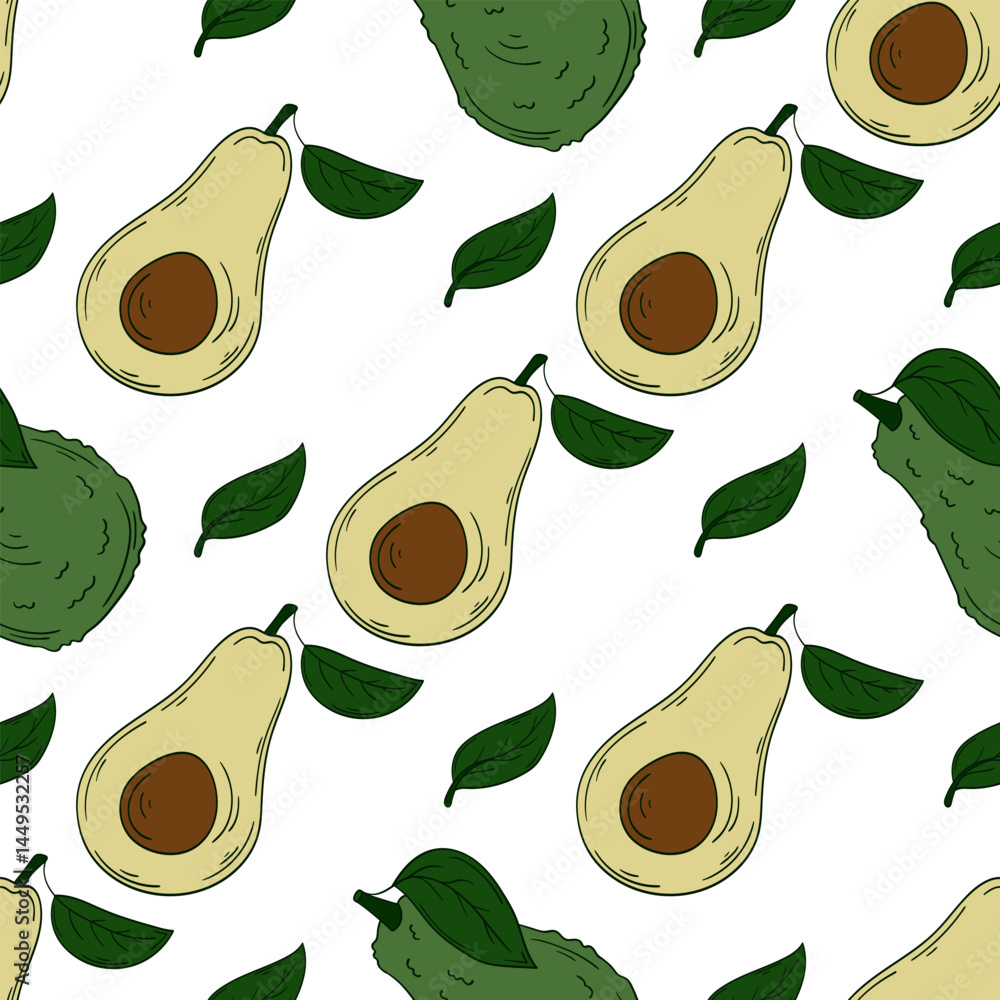 Obraz premium Seamless cute pattern. Pattern for textiles in hand draw style