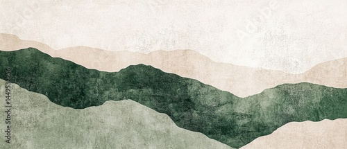 Obraz na płótnie Abstract Mountain Range Landscape in Earthy Tones for Minimalist Wall Art and Home Decor Projects w salonie