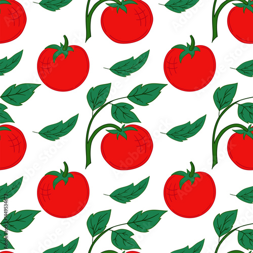 Pattern for textile or kitchen in hand draw style. Seamless pattern