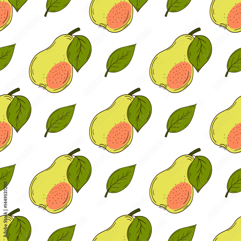 Obraz premium Pattern for textile or kitchen in hand draw style. Seamless pattern