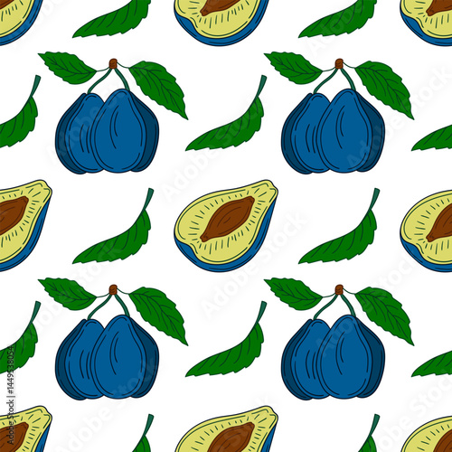 Pattern for textile or kitchen in hand draw style. Seamless pattern