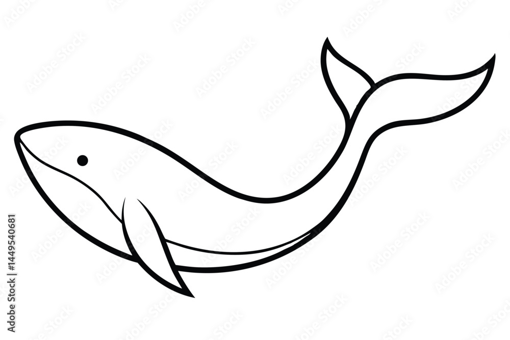 whale tail line icon whale tail line icon