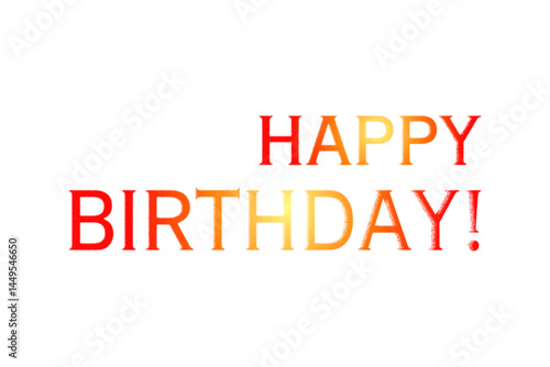 HAPPY BIRTHDAY（誕生日おめでとう）
よく目立つロゴマーク
