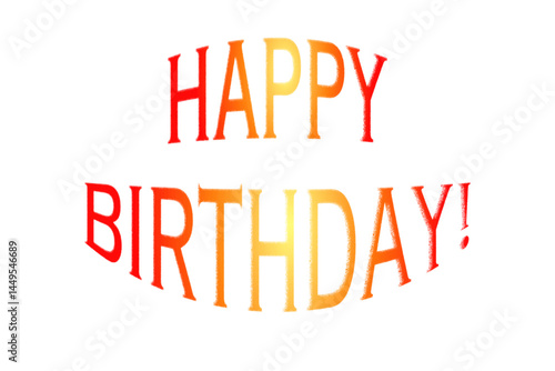 HAPPY BIRTHDAY（誕生日おめでとう）
よく目立つロゴマーク
