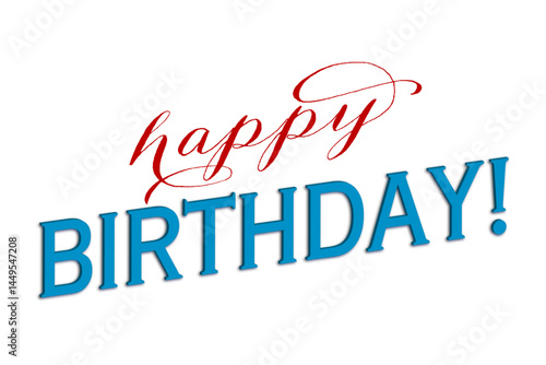 HAPPY BIRTHDAY（誕生日おめでとう）
よく目立つロゴマーク
