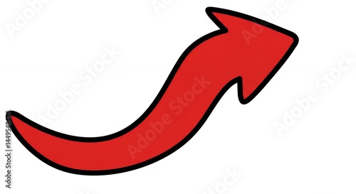 Red curved upward arrow Free Download Red curved upward arrow - GFXLoad