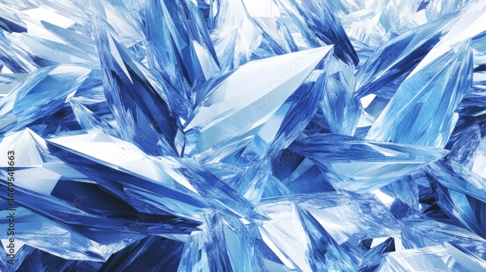 Obraz premium Abstract Ice Crystals