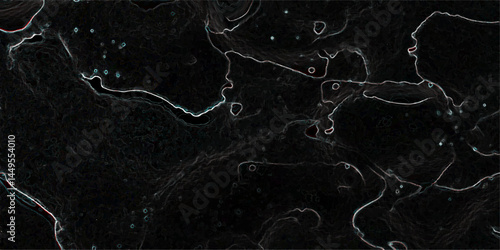 Abstract dark black marble texture with subtle white and light grey.  Natural glowing vein lines on the Black stone. Stunning Black Marble Texture Design for Interior and Exterior. 