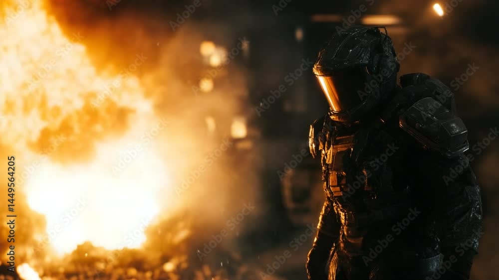 QuotFactory Worker in a Steel Mill Wearing Heavy Protective Gearquot QuotFactory Worker in a Steel Mill Wearing Heavy Protective Gearquot
