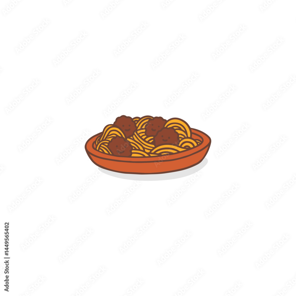 Sphagetti icon flat vector design Sphagetti icon flat vector design