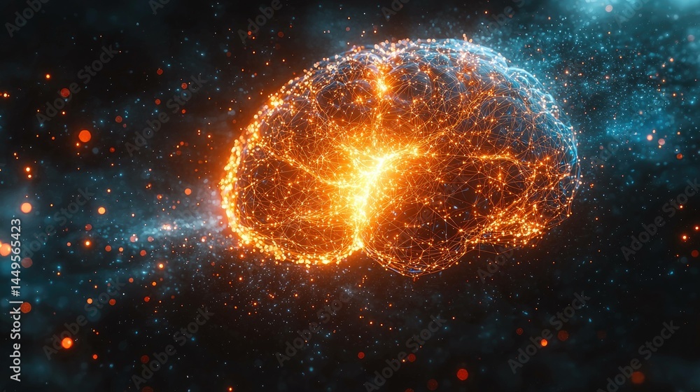 Glowing celestial orb in space background Glowing celestial orb in space background