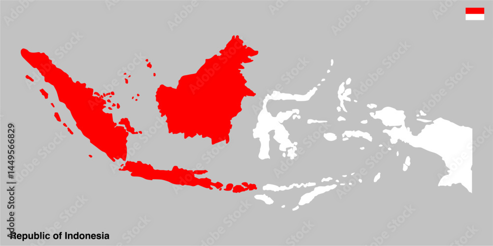 vector map of the republic of indonesia vector map of the republic of indonesia