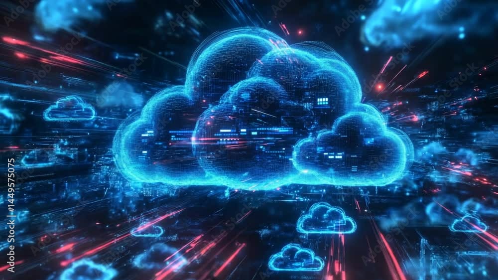 Artificial Intelligence Marketing AI Concept with Abstract Cloud Network for Business Communication Artificial Intelligence Marketing AI Concept with Abstract Cloud Network for Business Communication