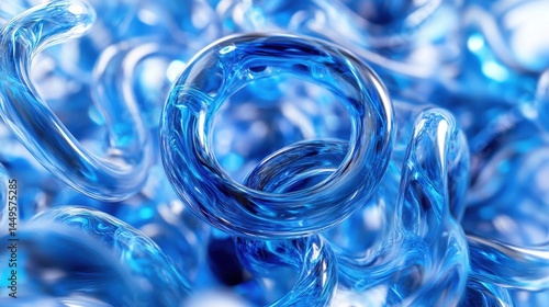 Vibrant swirls of methylene blue diffusion. Methylene blue is used to treat methemoglobinemia, a condition where hemoglobin cannot effectively carry oxygen