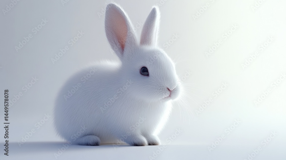 rabbit isolated on white rabbit isolated on white
