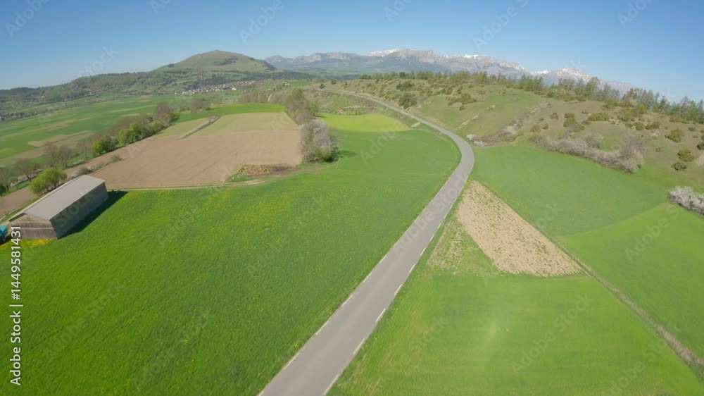 Mountain landscape with alpine pastures in spring, captured in a scenic aerial drone view in the French Alps. Perfect for nature, travel, and seasonal countryside projects.
Mountain landscape with alpine pastures in spring, captured in a scenic aerial drone view in the French Alps. Perfect for nature, travel, and seasonal countryside projects.
