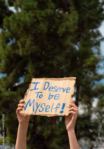 I Deserve to By Myself Sign 