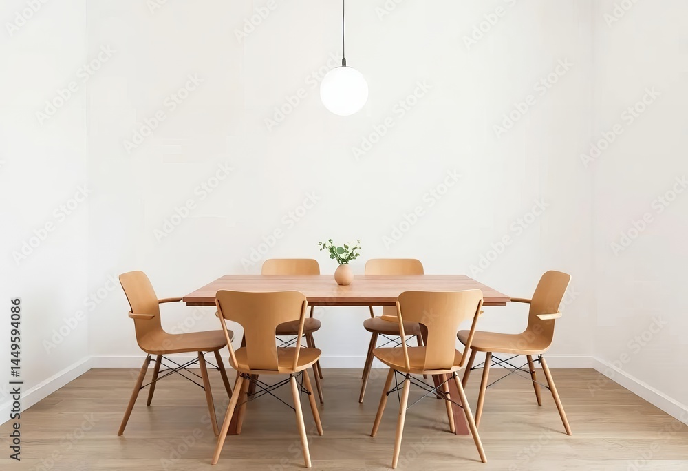 an image of a dining table with six chairs and a vase of flowers, there is a table with chairs and a vase on it an image of a dining table with six chairs and a vase of flowers, there is a table with chairs and a vase on it
