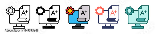 Grading System multiple icon