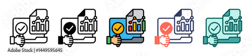 Analysis Data multiple icon