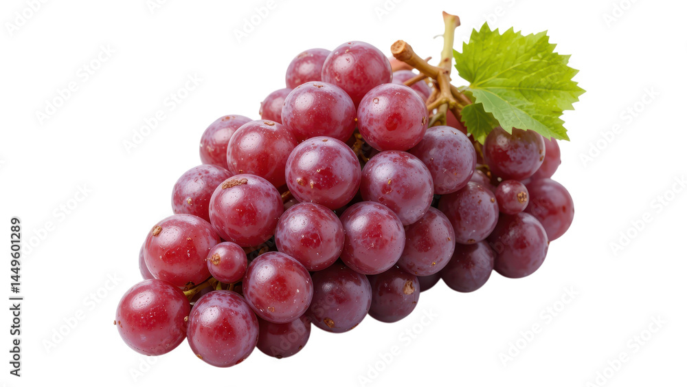 red grapes with green leaves isolated on transpraent png red grapes with green leaves isolated on transpraent png