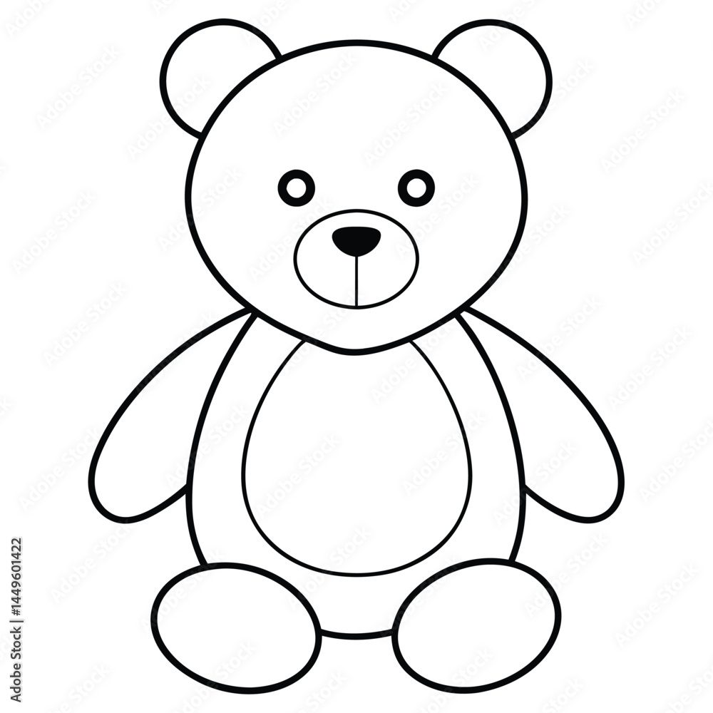Koala in doodle simple style on white background Koala in doodle simple style on white background