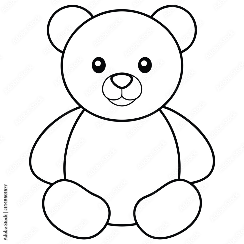 Koala in doodle simple style on white background Koala in doodle simple style on white background