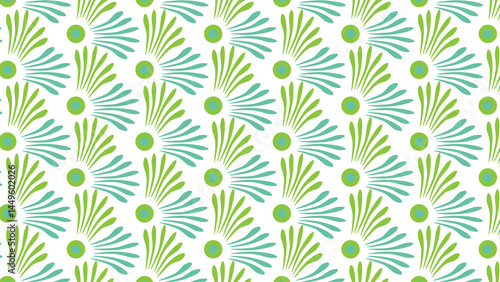 Schilderij op canvas seamless pattern with CROW FEET STYLE