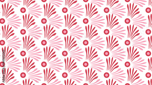 Schilderij op canvas seamless pattern with CROW FEET STYLE