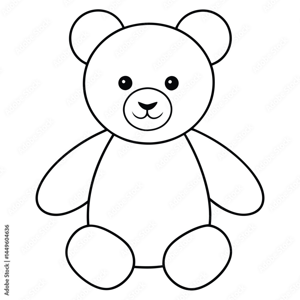 Koala in doodle simple style on white background Koala in doodle simple style on white background