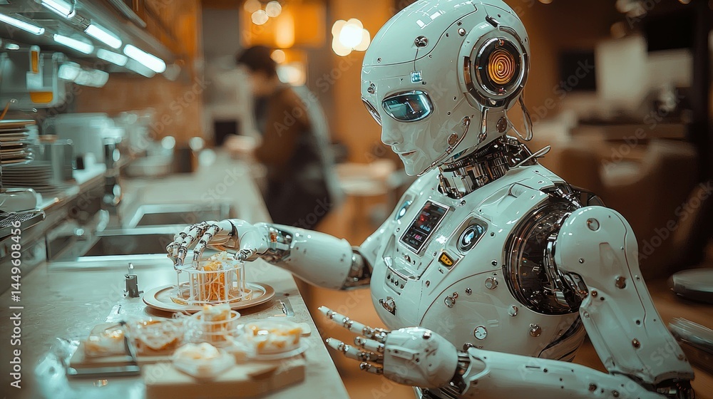 Fototapeta premium Two individuals engaged in indoor activity