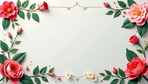 Subtle repeating floral motif on textured surface, seamless, leaf