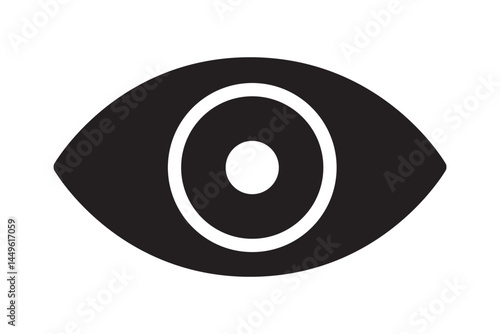 Eye icon, hyman eyeball icon.