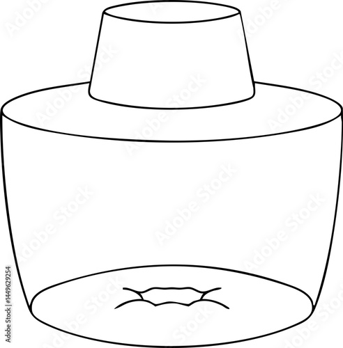 beekeeping hat hand drawn