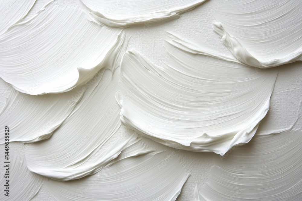 Obraz premium Close up view of smooth, creamy cosmetic product on a textured surface Generative AI