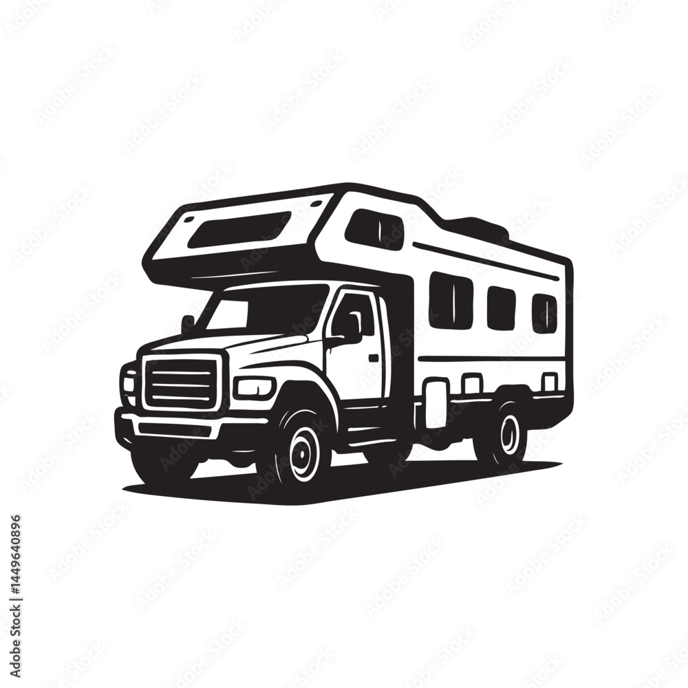 RV campervan vector RV campervan vector