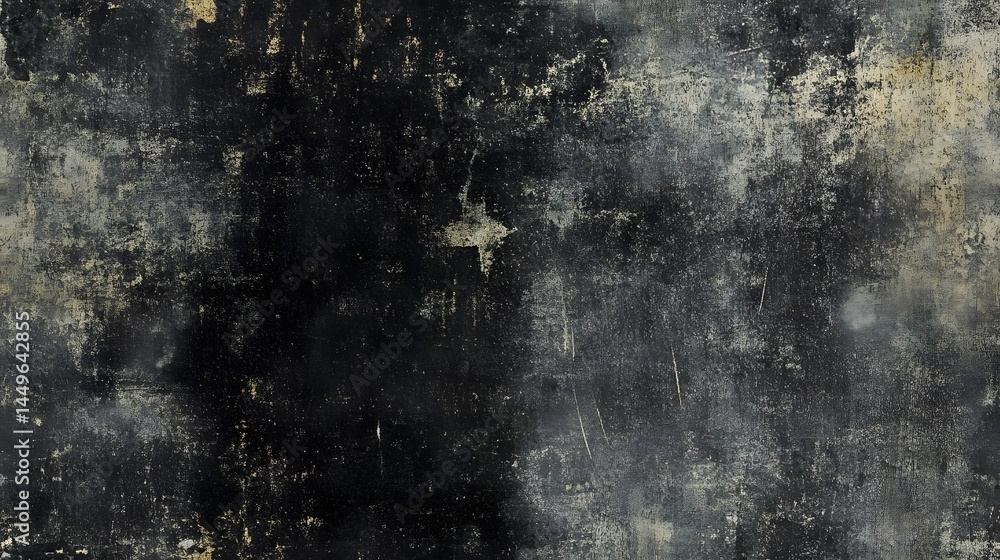 Fototapeta premium Textured surface with dark and light gray tones.