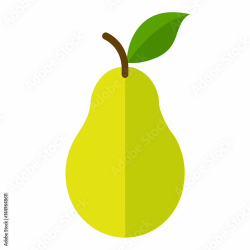pear on white background