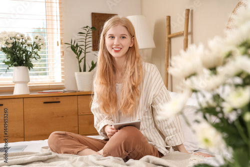 Beautiful young happy woman...