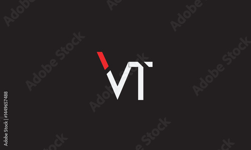 VT, TV , T ,V, Abstract Letters Logo Monogram	