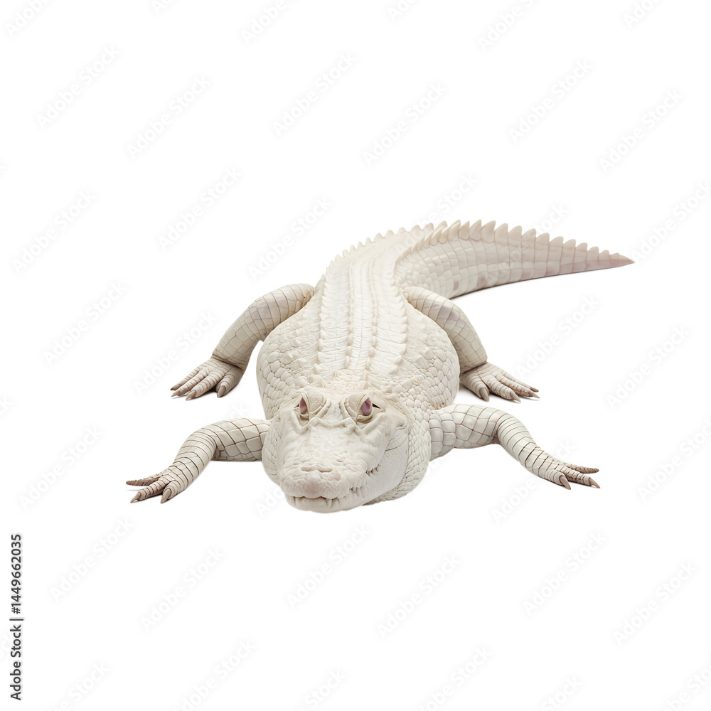 white albino crocodile isolated on transparent background
white albino crocodile isolated on transparent background