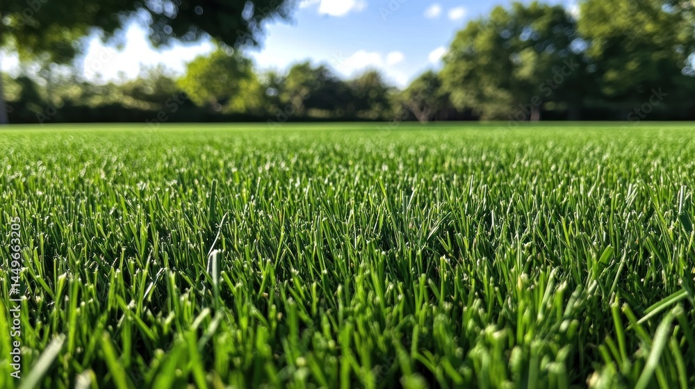 Lush green grass field Lush green grass field