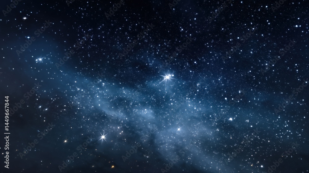 A breathtaking view of the night sky, filled with countless stars and nebulae. Deep blues and subtle whites create a celestial masterpiece. A breathtaking view of the night sky, filled with countless stars and nebulae. Deep blues and subtle whites create a celestial masterpiece.