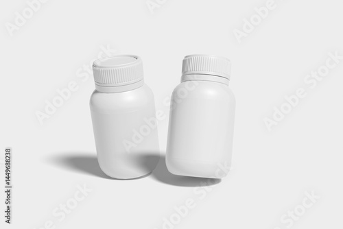 Supplement Bottle Mockup