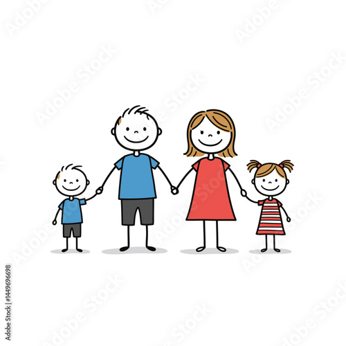 Parents and Child Symbol Vector 