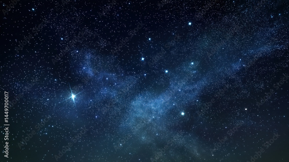 A breathtaking view of the night sky, filled with countless stars and a luminous galaxy. A breathtaking view of the night sky, filled with countless stars and a luminous galaxy.